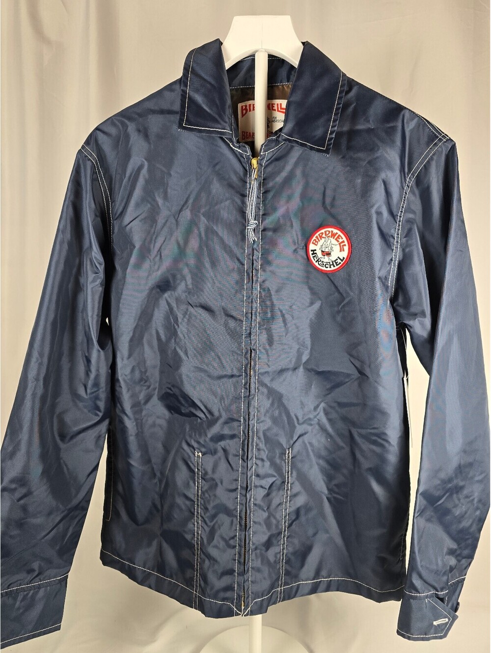 Birdwell for Herschel Beach Britches Navy Blue Nylon Jacket Size Small